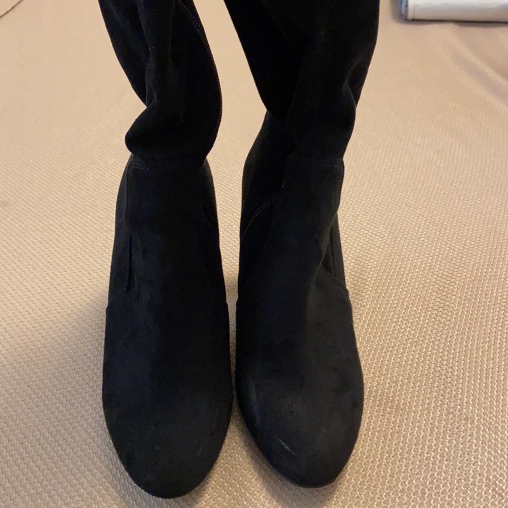 Nina Over The Knee Boots, Size 6US, Soft Suede